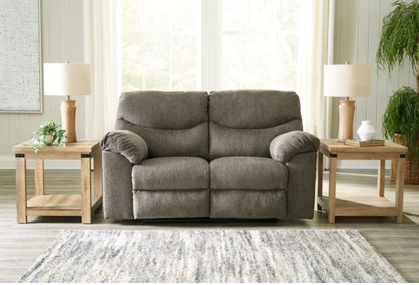 Alphons Putty Reclining Loveseat - WCC Furniture & Mattress Center Lafayette & Lake Charles