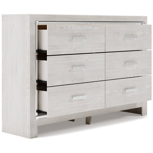 Altyra White Dresser & Mirror - WCC Furniture & Mattress Center Lafayette & Lake Charles