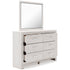 Altyra White Dresser & Mirror - WCC Furniture & Mattress Center Lafayette & Lake Charles