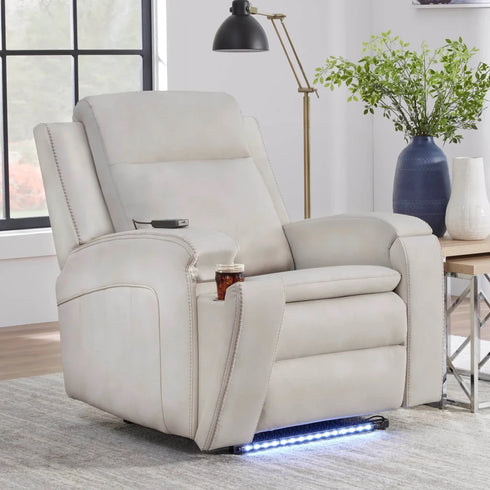 Alyssa Buffy Cream Power Glider Recliner - WCC Furniture & Mattress Center Lafayette & Lake Charles