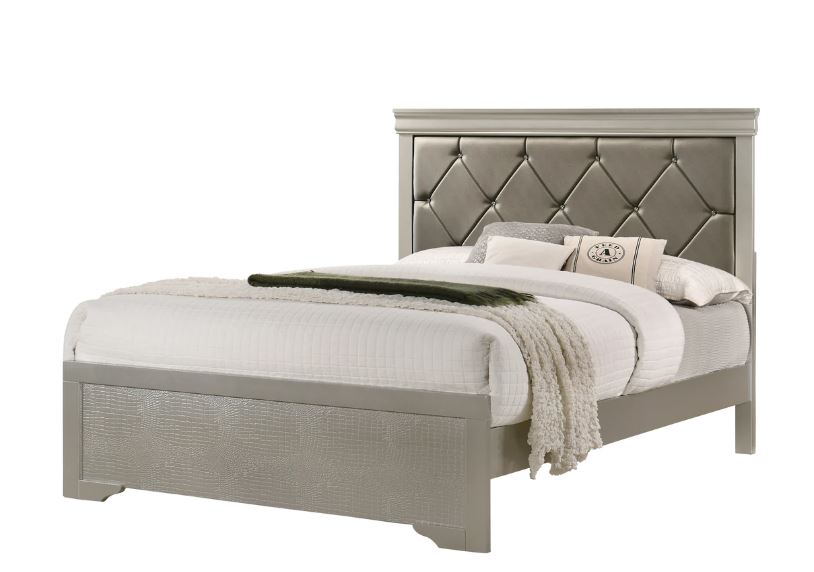 Amalia King Bed, Dresser & Mirror