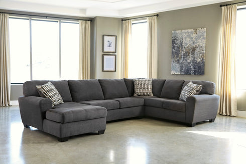 Ambee Slate LAF Sectional - WCC Furniture & Mattress Center Lafayette & Lake Charles
