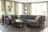 Ambee Slate RAF Sectional - WCC Furniture & Mattress Center Lafayette & Lake Charles
