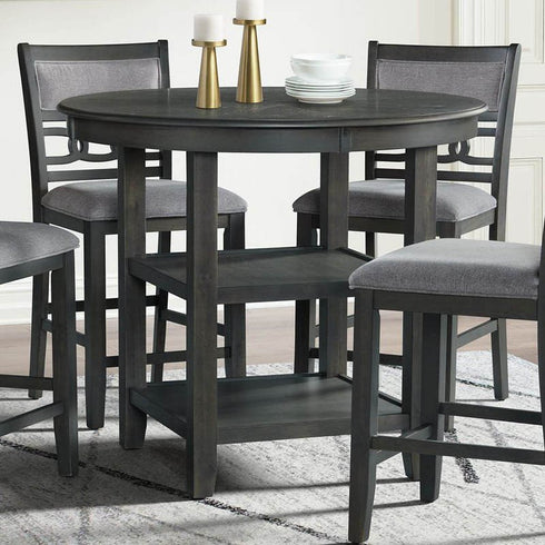 Amherst Grey 5 Piece Counter Height Dining Set - WCC Furniture & Mattress Center Lafayette & Lake Charles