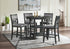 Amherst Grey 5 Piece Counter Height Dining Set - WCC Furniture & Mattress Center Lafayette & Lake Charles
