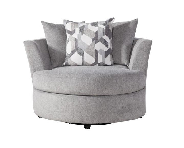Apollo Gray Swivel Chair - WCC Furniture & Mattress Center Lafayette & Lake Charles