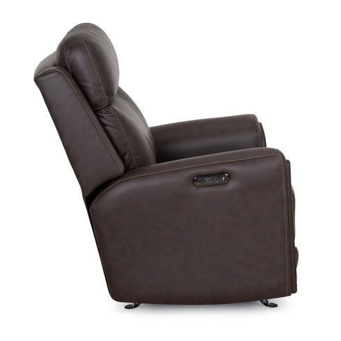 Argent Duvall Coffee Power Rocker Recliner - WCC Furniture & Mattress Center Lafayette & Lake Charles