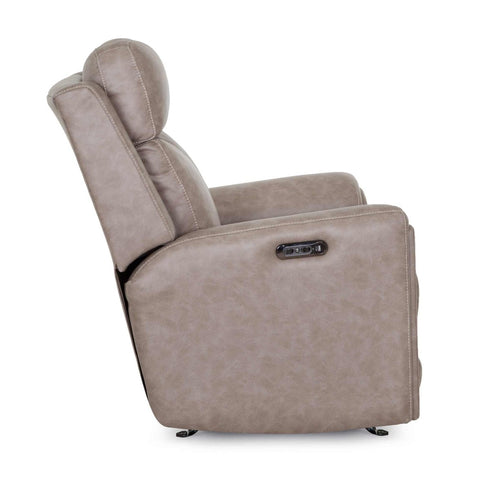 Argent Duvall Greige Power Rocker Recliner - WCC Furniture & Mattress Center Lafayette & Lake Charles