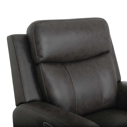 Argent Duvall Slate Power Rocker Recliner - WCC Furniture & Mattress Center Lafayette & Lake Charles