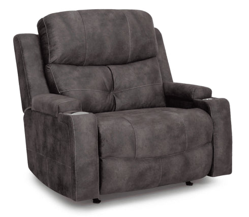 Arlington Monroe Ebony Power Rocker Recliner - WCC Furniture & Mattress Center Lafayette & Lake Charles