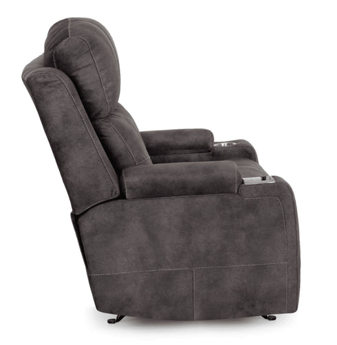 Arlington Monroe Ebony Power Rocker Recliner - WCC Furniture & Mattress Center Lafayette & Lake Charles