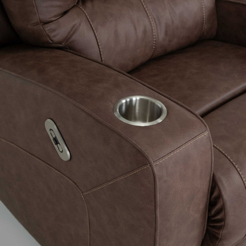 Aspen Duvall Mocha Power Swivel Rocker Recliner - WCC Furniture & Mattress Center Lafayette & Lake Charles