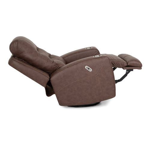 Aspen Duvall Mocha Power Swivel Rocker Recliner - WCC Furniture & Mattress Center Lafayette & Lake Charles