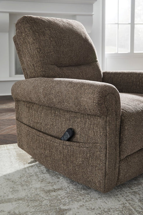 Aureta Earth Power Lift Recliner w/ Heat & Massage - WCC Furniture & Mattress Center Lafayette & Lake Charles