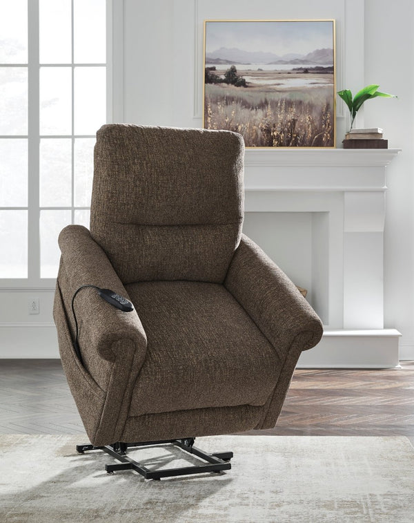 Aureta Earth Power Lift Recliner w/ Heat & Massage - WCC Furniture & Mattress Center Lafayette & Lake Charles