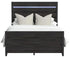 Tobias Black Panel Bed