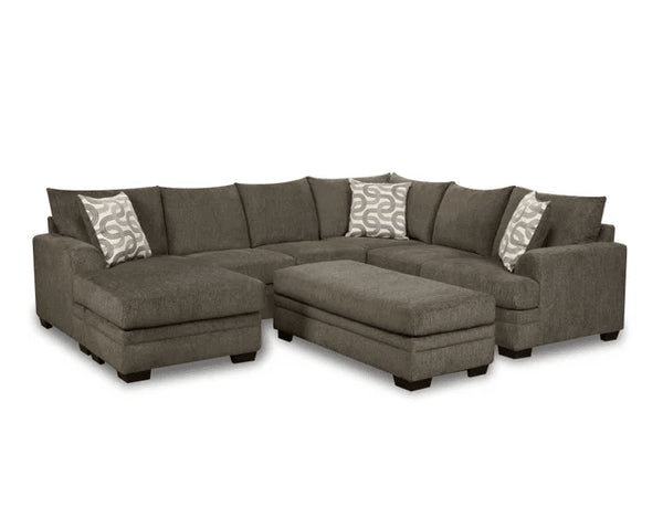 Bailey Charcoal Sectional - WCC Furniture & Mattress Center Lafayette & Lake Charles