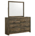 Bailey Driftwood Dresser & Mirror - WCC Furniture & Mattress Center Lafayette & Lake Charles