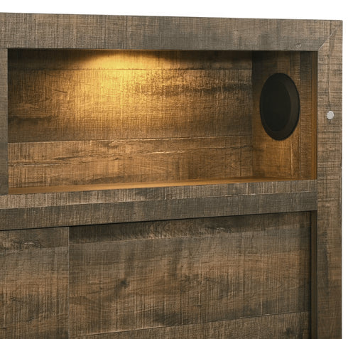 Bailey Driftwood Music Bed - WCC Furniture & Mattress Center Lafayette & Lake Charles