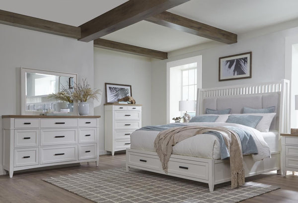 Americana Modern Bed, Dresser & Mirror