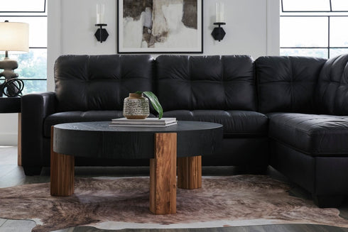 Barlin Mills Carbon RAF Chaise Sectional - WCC Furniture & Mattress Center Lafayette & Lake Charles