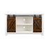 Barn Door TV Stand w/ Tobacco Doors - WCC Furniture & Mattress Center Lafayette & Lake Charles