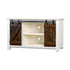 Barn Door TV Stand w/ Tobacco Doors - WCC Furniture & Mattress Center Lafayette & Lake Charles