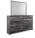 Baystorm Gray Full Panel Bed, Dresser & Mirror - WCC Furniture & Mattress Center Lafayette & Lake Charles