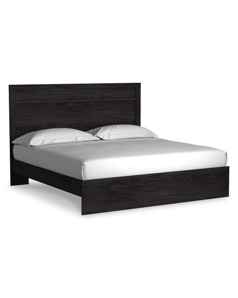 Belachime Charcoal Panel Bed - WCC Furniture & Mattress Center Lafayette & Lake Charles