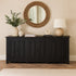 Bells Smooth Black 6 Door Console - WCC Furniture & Mattress Center Lafayette & Lake Charles