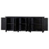 Bells Smooth Black 6 Door Console - WCC Furniture & Mattress Center Lafayette & Lake Charles