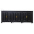 Bells Smooth Black 6 Door Console - WCC Furniture & Mattress Center Lafayette & Lake Charles