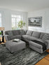 Birkdale Court RAF Chaise U - Shaped Sectional - WCC Furniture & Mattress Center Lafayette & Lake Charles