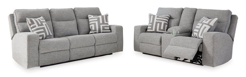 Biscoe Power Reclining Sofa & Loveseat w/Adj Headrest - WCC Furniture & Mattress Center Lafayette & Lake Charles