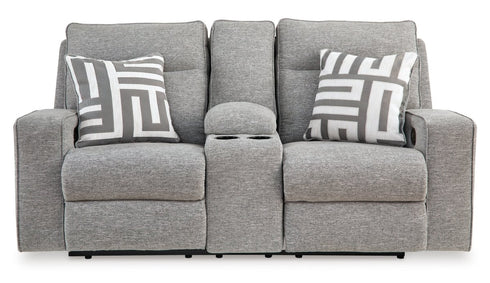 Biscoe Power Reclining Sofa & Loveseat w/Adj Headrest - WCC Furniture & Mattress Center Lafayette & Lake Charles