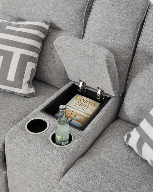 Biscoe Power Reclining Sofa & Loveseat w/Adj Headrest - WCC Furniture & Mattress Center Lafayette & Lake Charles