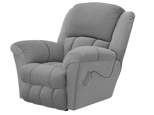 Blarney Silver Recliner w/ Heat & Massage - WCC Furniture & Mattress Center Lafayette & Lake Charles