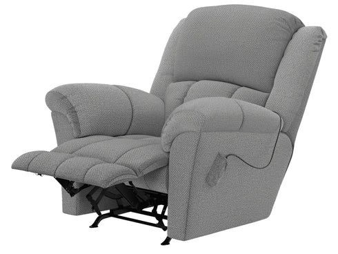 Blarney Silver Recliner w/ Heat & Massage - WCC Furniture & Mattress Center Lafayette & Lake Charles