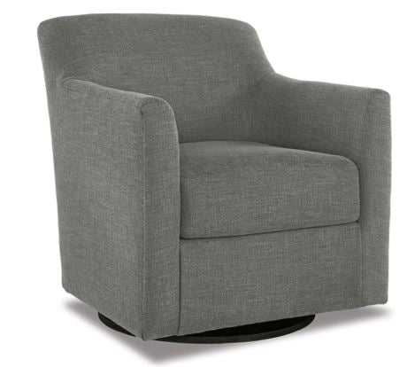 Bradney Smoke Swivel Accent Chair - WCC Furniture & Mattress Center Lafayette & Lake Charles