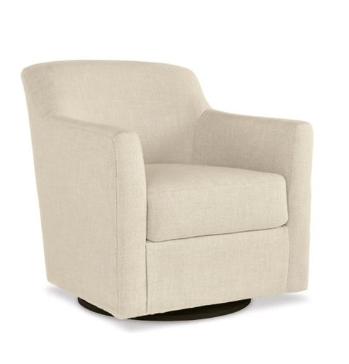 Bradney Linen Swivel Accent Chair