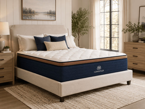 Brooklyn Bedding CopperFlex Pro Hybrid Soft Mattress - WCC Furniture & Mattress Center Lafayette & Lake Charles