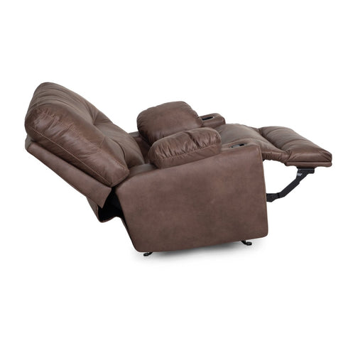 Burton Halston Mocha Oversized Snuggler Recliner - WCC Furniture & Mattress Center Lafayette & Lake Charles