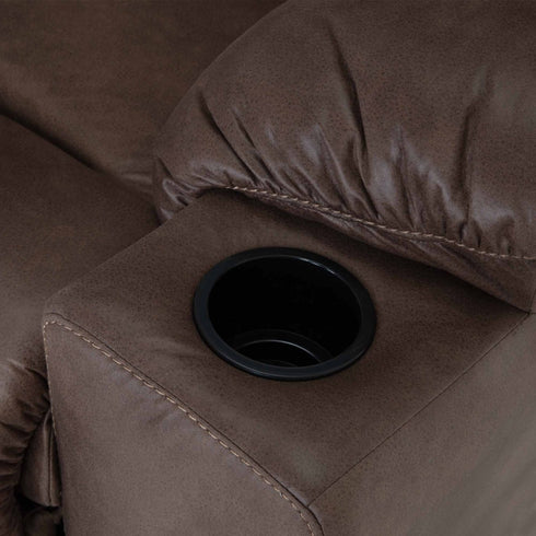 Burton Halston Mocha Oversized Snuggler Recliner - WCC Furniture & Mattress Center Lafayette & Lake Charles
