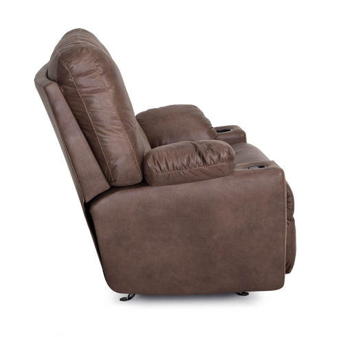 Burton Halston Mocha Oversized Snuggler Recliner - WCC Furniture & Mattress Center Lafayette & Lake Charles