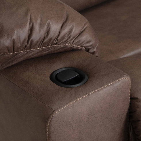 Burton Halston Mocha Oversized Snuggler Recliner - WCC Furniture & Mattress Center Lafayette & Lake Charles