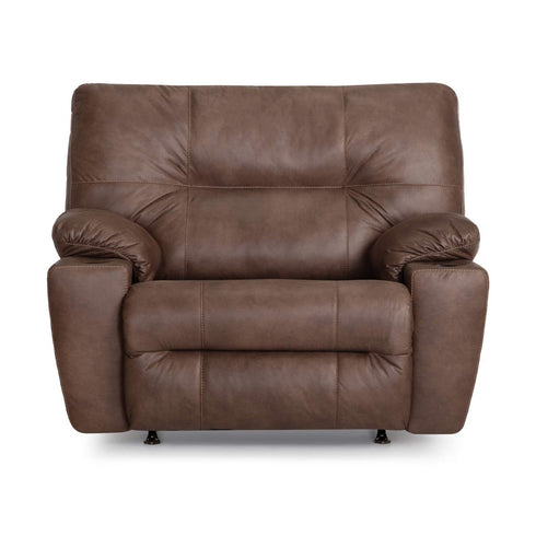Burton Halston Mocha Oversized Snuggler Recliner - WCC Furniture & Mattress Center Lafayette & Lake Charles