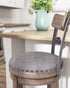 Caitbrook Gray UPH Swivel Barstool (1 barstool) - WCC Furniture & Mattress Center Lafayette & Lake Charles