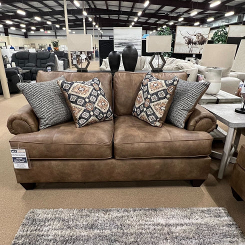 Carlton Camel Loveseat - WCC Furniture & Mattress Center Lafayette & Lake Charles