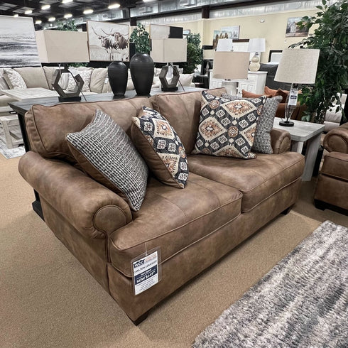 Carlton Camel Loveseat - WCC Furniture & Mattress Center Lafayette & Lake Charles