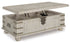 Carynhurst White Wash Gray Lift Top Cocktail Table - WCC Furniture & Mattress Center Lafayette & Lake Charles